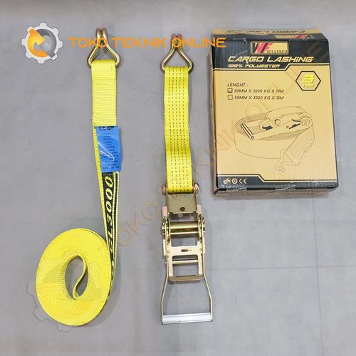 Jual RATCHET TIE DOWN/ RATCHET STRAP / CARGO LASHING DENGAN J HOOK 3TON 10M Kota Surabaya