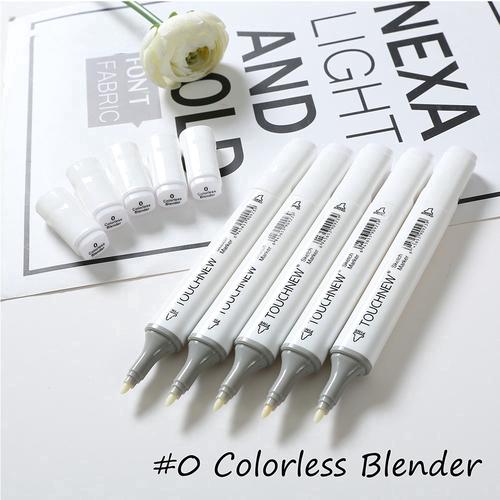 Jual TOUCHNEW 0# Colorless Blender Marker Pen Alcohol Based Ink Double ...