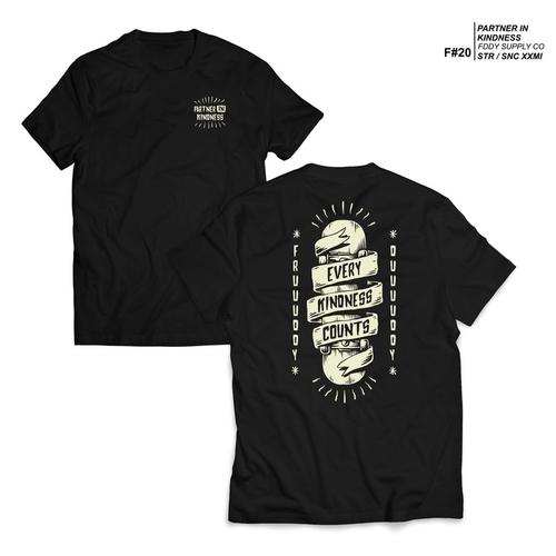 Foto Produk FRUDDY DUDDY - FDDY - KAOS HITAM - EVERY KINDNESS - XL dari Fruddy Duddy