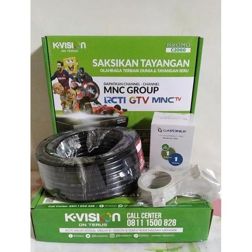 Jual Paket Receiver KVision bonus LNB Ku dan Kabel Kab. Magelang