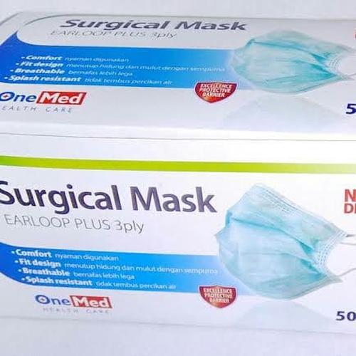 Gambar ONEMED MASKER EARLOOP / MASKER MEDIS CANTOL TELINGA (HARGA PER PCS) dari Toko Tensi undefined Tokopedia