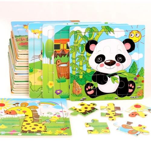 Foto Produk Mainan Edukasi Anak PUZZLE JIGSAW FOR FIRST STEP ONE - Animal dari lovely kayy