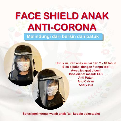 Foto Produk Pelindung Wajah Anak - Emikoawa Face Shield Visor Corona dari emikoawa