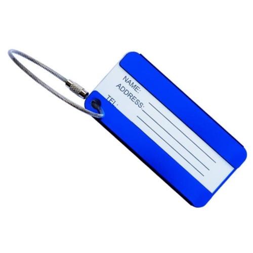 Gambar Luggage Tag Aluminum Alloy Metal Travel Bag Tag Name ID Koper Tas - Biru dari Jakey Online Shop Jakarta Selatan Tokopedia
