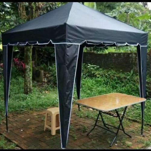 Foto Produk tenda cafe 2x2 fullset lengkap kak - Hitam dari toko tenda cafe