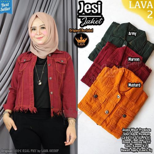 Foto Produk New Jesi Jacket Jeans Warna Jaket Wanita Terbaru Modis Kekinian Murah dari Ilyassa Shop