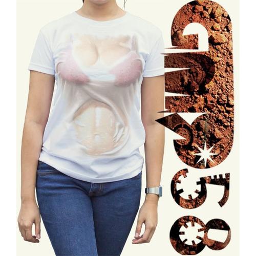 Jual kaos 3d bikini merah distro - Kota 