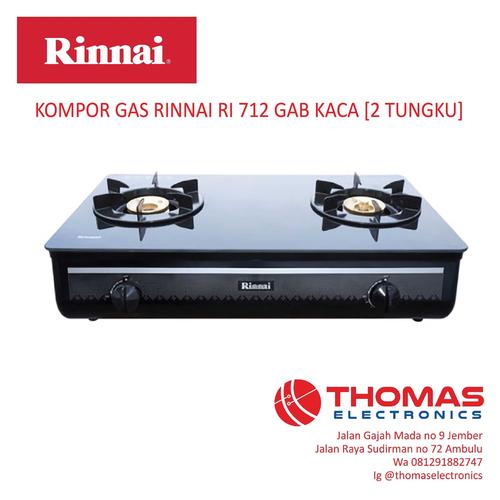 Jual Kompor Gas Rinnai Ri 712 Gab Kaca 2 Tungku Kab Jember Thomas Elektronik Tokopedia