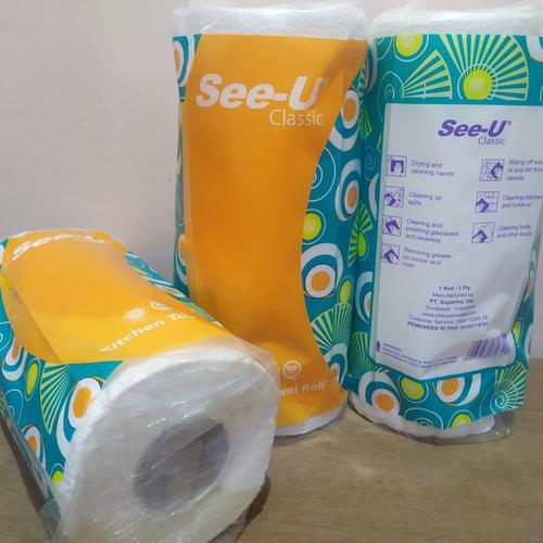 Foto Produk Tisu Dapur See-U Serap Minyak Tissue SeeU Kitchen Towel Roll Classic dari EKA ATK