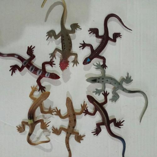 Gambar mainan karet cicak reptil ecer dari uniquevisualshop Jakarta Barat Tokopedia