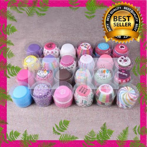 Foto Produk 100 Pcs Papercup Cupcake / Tatakan Kertas Cupcake Motif Pelangi - Motif 2 dari SS TheGoodStuff