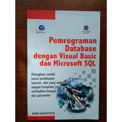 Jual Buku Pemrograman Database Dengan Visual Basic Microsoft Sql Andi Sunyo Kab Kulon Progo Qorico Tokopedia