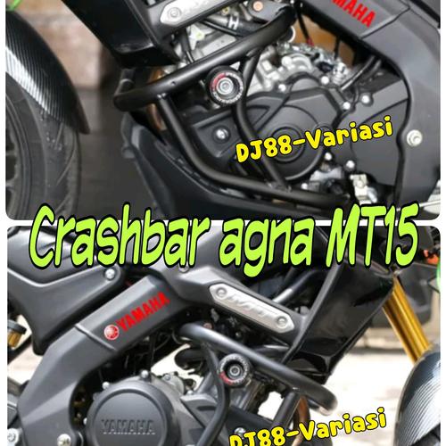 Gambar Crashbar agna yamaha MT 15 pelindung motor crash mt15 slider dari dj88variasi Jakarta Barat Tokopedia