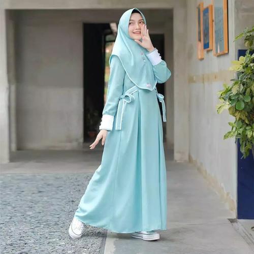 Foto Produk GAMIS REMAJA BARU MURAH BAJU MUSLIM + KERUDUNG WANITA TERBARU MURAH dari diesa store