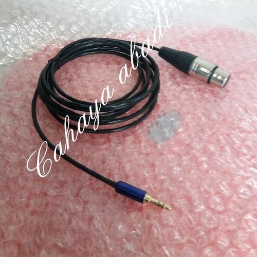 Jual kabel mic XLR female to jack mini 