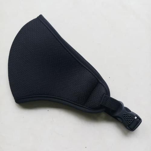 Foto Produk Masker Motor Hitam Polos Plus Pengencang Sodokan/Gesper dari TriMedia Shop
