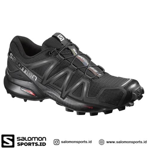 Foto Produk Salomon Speedcross 4 Sepatu Running Pria – Black - 7.5 dari Salomon Sports ID