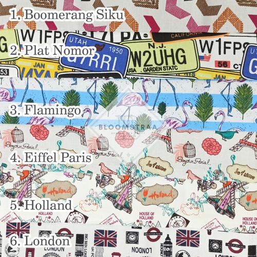 Foto Produk Kain kanvas 50x50 cm Bahan Kanvas Perca fat quarter canvas murah 50 cm dari Bloomstraa