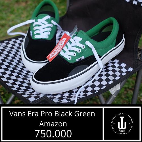 vans era pro dark green