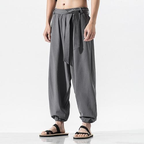 Jual New 2019 Summer Wide Leg Pants Men 