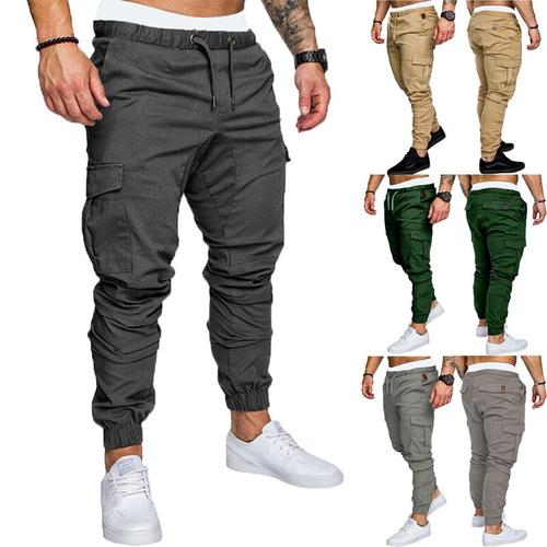 Jual Men Casual Joggers Pants Solid 
