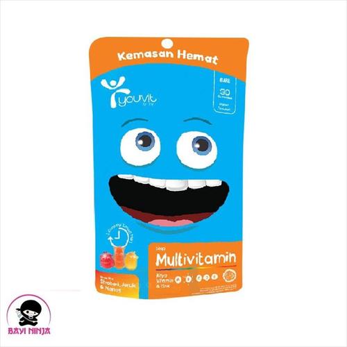 Foto Produk YOUVIT Multivitamin For Kids Vitamin Anak Pouch isi 30 pcs dari BAYININJA