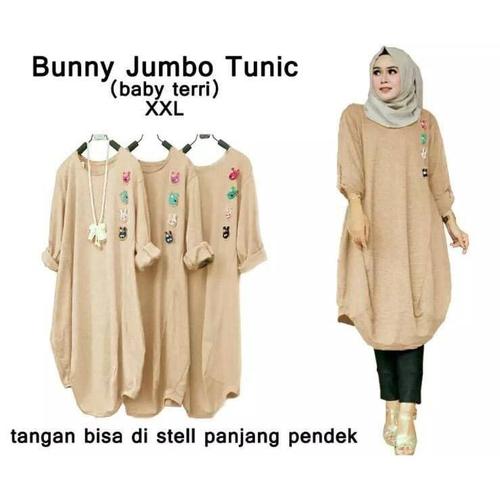 Foto Produk DEVI 53384-59278 BUNNY JUMBO TUNIC Fashion Baju Wanita Model Terbaru - Biru, XL dari DEVI.FASHION