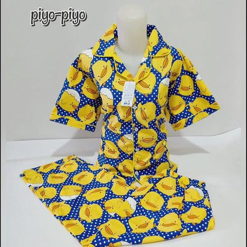 Foto Produk Piyama Katun Celana Panjang / Piyama / Baju Tidur - Biru dari MR Colection Bandung