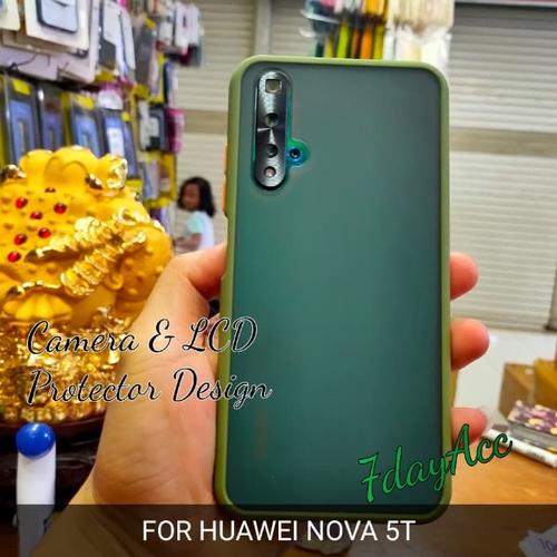 Foto Produk HUAWEI NOVA 5T CASE HARDCASE SEMI TRANSPARAN BUMPER SILIKON CASE dari 7dayAcc