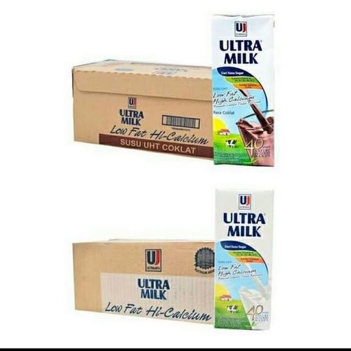 Foto Produk Ultra Milk Low Fat 250 ml - Plain - Cokelat - Cokelat dari Sun Bread