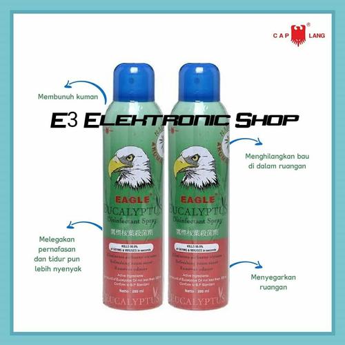 Foto Produk Cap Lang Disinfectant Spray Eucalyptus Free Kuman Bakteri Aman Anak dari E3 Shop Elektronik