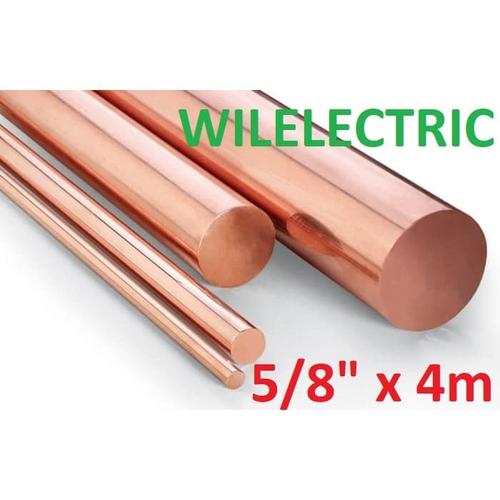 Jual Ground rod / copper rod tembaga asli 5/8 inch ” x 4m / 4 m