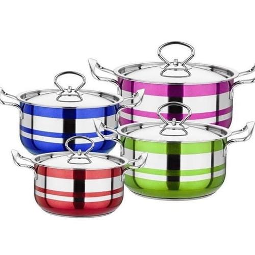 Gambar Panci Warna Set Cookware I Panci Set Stainless Warna - isi 4pc dari TOKO ERWIN TANJUNG undefined Tokopedia