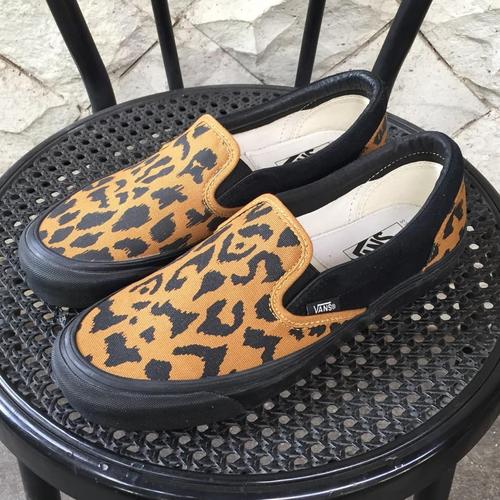 slip on vans leopard