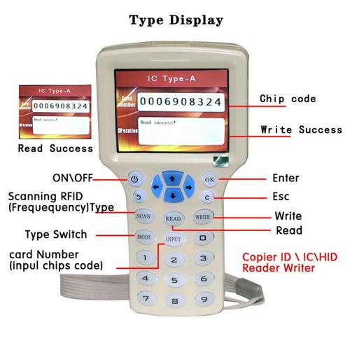 NFC Smart 10 Frequency RFID Copier Readers/Duplicator 125KHz 13.56MHz Writer NFC Smart 10 Frequency RFID Copier Readers/Duplicator 125KHz 13.56MHz Writer