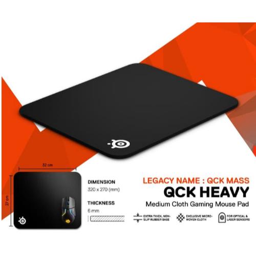 Jual Steelseries Qck Heavy Medium New Qck Mass Cloth Gaming Mouse Pad Jakarta Pusat Meleana Azhara Tokopedia