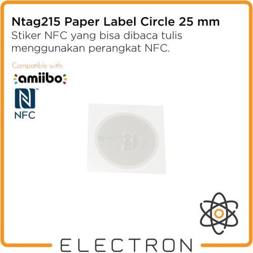 Jual Ntag215 Paper Label Circle 25 mm Programmable NTag Tag 215 Amiibo - Kota Tangerang ...