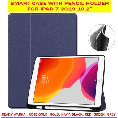 Jual iPad 7 Autolock Flip Case Casing Cover Pencil Pen