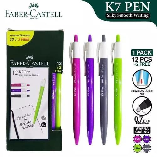 Gambar Pulpen / Ballpoint Faber Castell Cetek K7 (12pcs) dari megajayautama undefined Tokopedia