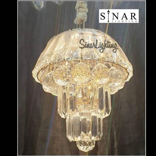 Jual Terbaru Laris Lampu Hias Gantung Kristal Chandelier 707 6 Murah Kota Malang Galiano Tokopedia