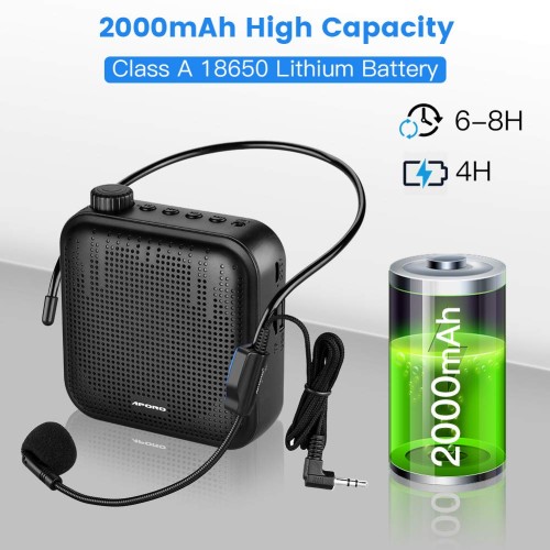 12W Voice Amplifier Megaphone Sound Amplifying Waistband for Classroom Device 12W Voice Amplifier Megaphone Sound Amplifying Waistband for Classroom Device