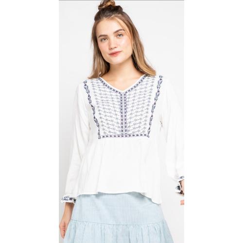 Jual Embroidery Poplin long sleeve 