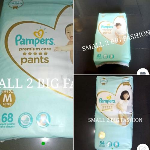 Foto Produk murah pampers premium care pants M68 L62 XL54 M 68 L 62 XL 54 - L62 dari Small 2 Big Fashion