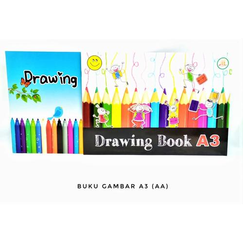 Jual BUKU GAMBAR A3 BUKU MENGGAMBAR AA ISI 10 LEMBAR - Kota Bandung