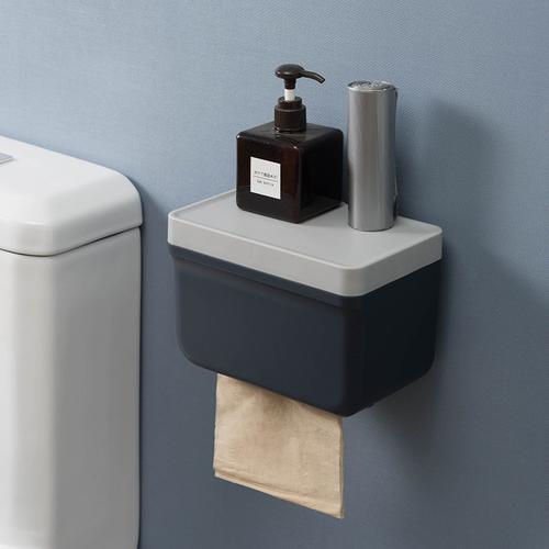 DII Rustic Farmhouse Toilet Paper Holder With Storage Basket - Gold Metal Wall Mount Bathroom Decor - View #8