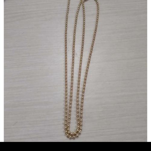 Kalung titanium gold bola 2.4 PJ 75cm 