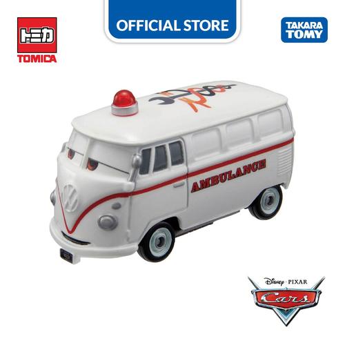 Foto Produk Tomica Cars Rescue Go! Go! Fillmore Ambulance dari Takara Tomy
