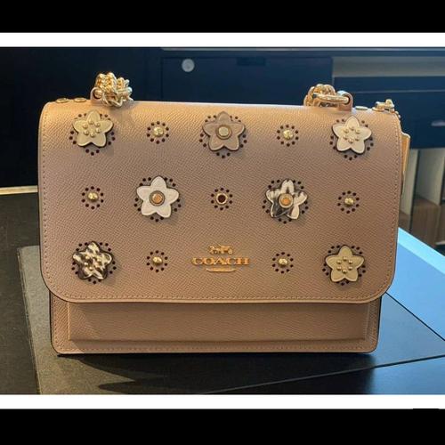 Foto Produk Ready Coach 91143 Klare Crossbody With Daisy Applique Taupe Multi dari ferliarj16