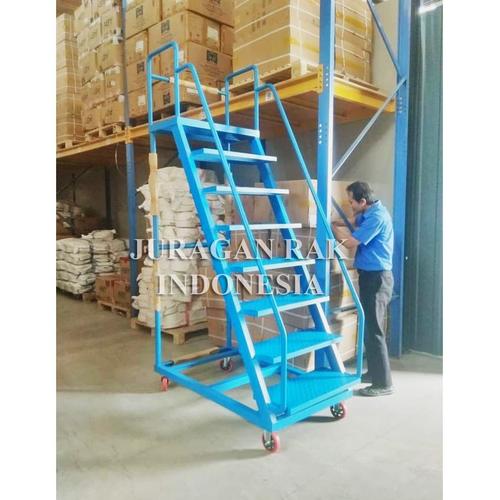 Jual Tangga Dorong Gudang dan Supermarket . Tangga Dorong Serbaguna - T ...