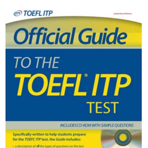 Foto Produk OFFICIAL GUIDE TO THE TOEFL ITP TEST dari Penerbit Erlangga